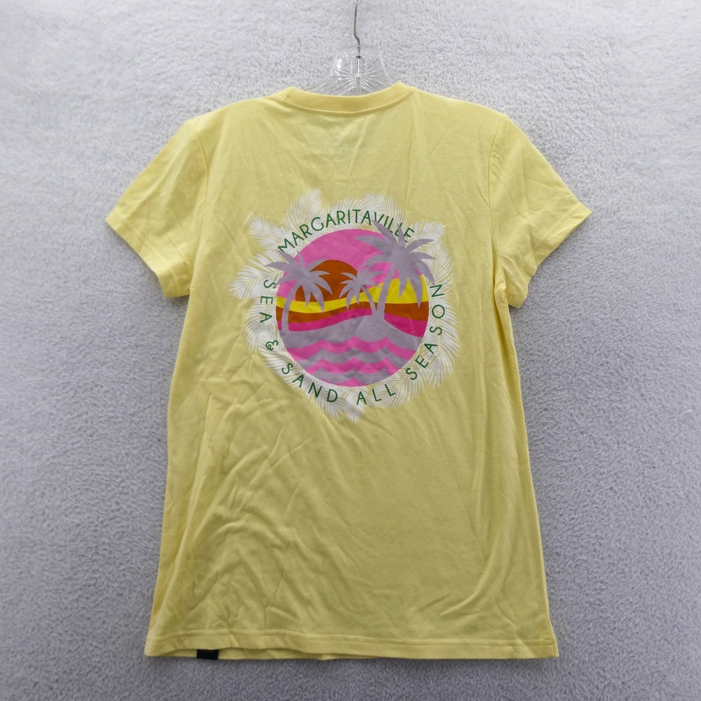 Margaritaville Shirt Women Medium Island Reserve Yellow Sea Sand All Season New
